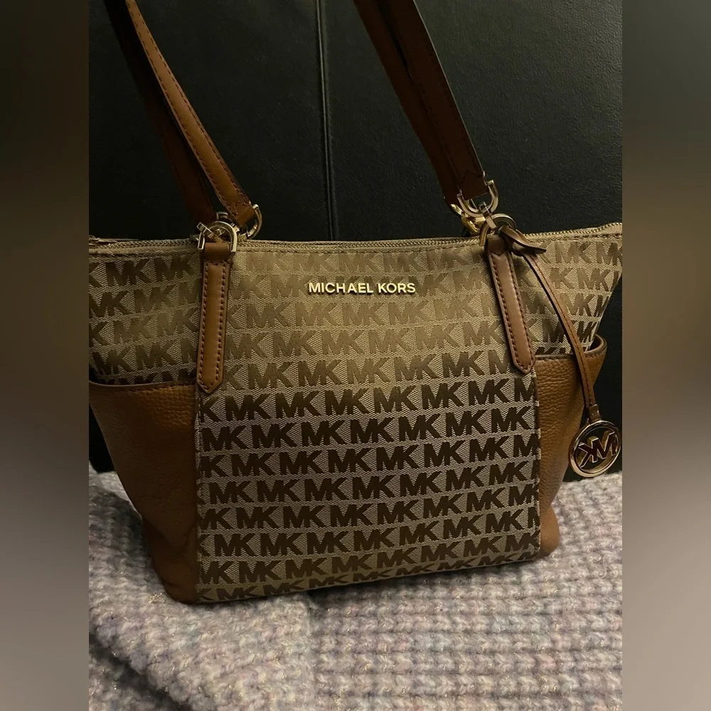 Michael Kors Brown MK Logo Tote